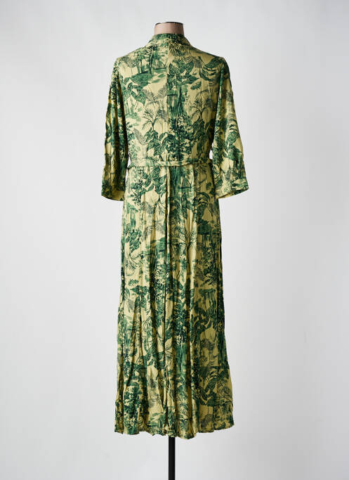 Robe longue vert GOA pour femme