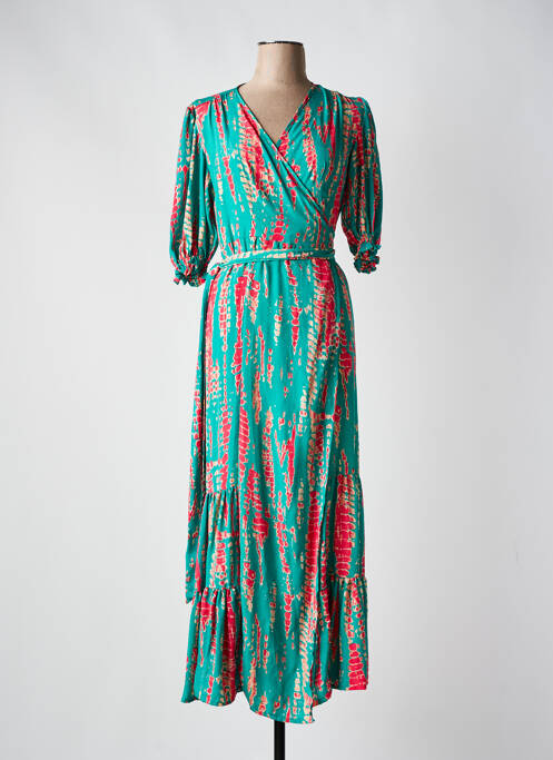 Robe longue vert PURPLE QUEEN pour femme