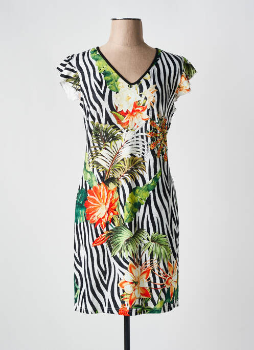 Robe mi-longue noir 101 IDEES pour femme