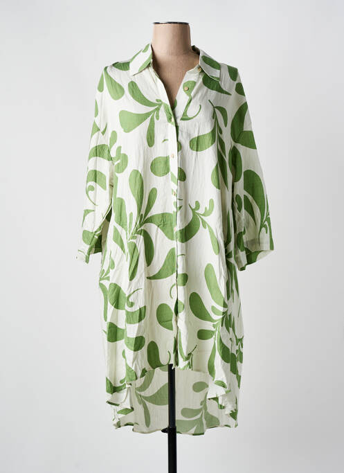 Robe mi-longue vert LAST QUEEN pour femme