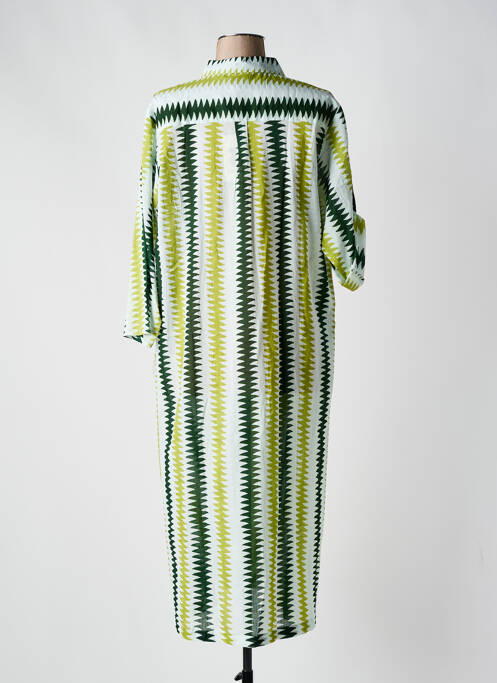 Robe mi-longue vert SUMITRA pour femme