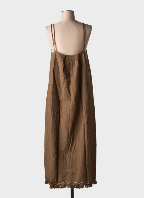 Robe longue marron DAPHNEA pour femme