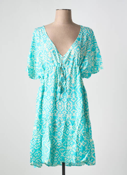 Robe mi-longue bleu LAST QUEEN pour femme