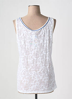 Débardeur stretch sans manche blanc DESIGUAL femme