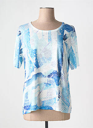 T-shirt imprimé fantaisie manches courtes bleu MCM femme
