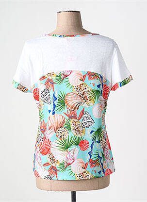 T-shirt imprimé fantaisie manches courtes blanc OLIVIER PHILIPS femme