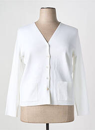 Gilet manches longues coupe cintrée blanc CHASSAGNARD femme