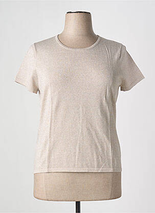 T-shirt coupe cintrée manches courtes or BUGARRI femme