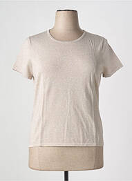 T-shirt coupe cintrée manches courtes or BUGARRI femme