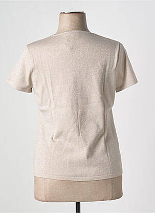 T-shirt coupe cintrée manches courtes or BUGARRI femme