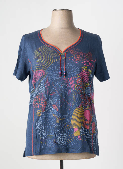 T-shirt bleu BAGORAZ pour femme