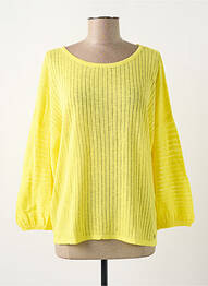 Pull stretch manches longues jaune S.OLIVER femme