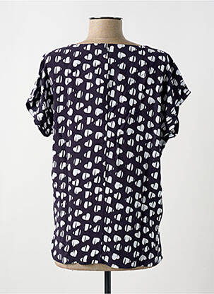 Blouse manches courtes manches courtes bleu DELAHAYE femme