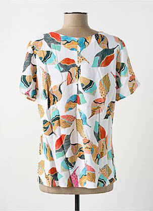 Blouse manches courtes manches courtes beige GEVANA femme