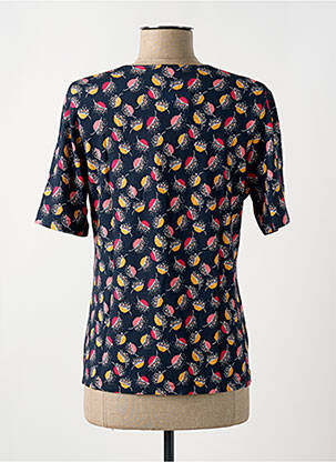 T-shirt imprimé fantaisie manches courtes bleu GRIFFON femme