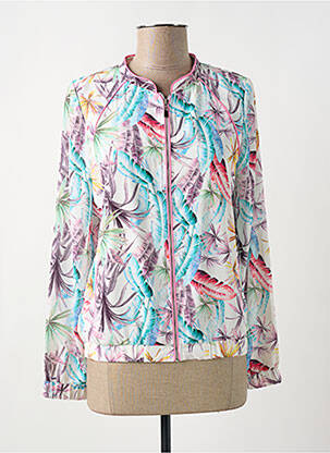 Veste casual fermeture boutonnée sur le devant rose FELINO femme