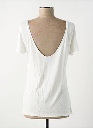 T-shirt sérigraphie manches courtes beige DESIGUAL femme