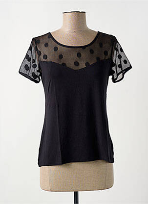 Top/caraco stretch noir JANIRA femme