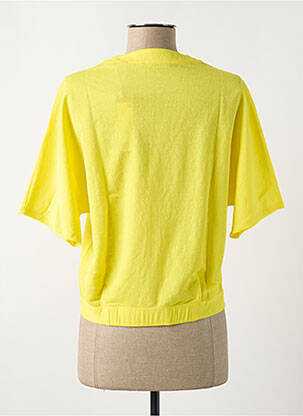 Chemisier fermeture boutonnée sur le devant manches courtes jaune S.OLIVER femme