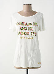 T-shirt beige DESIGUAL pour femme seconde vue