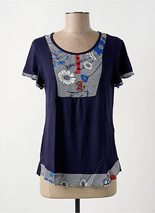 T-shirt bleu FELINO pour femme