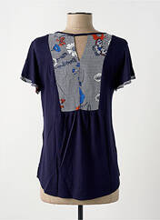 T-shirt bleu FELINO pour femme seconde vue