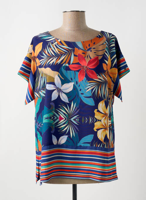 Blouse bleu CRISTINA BARROS pour femme