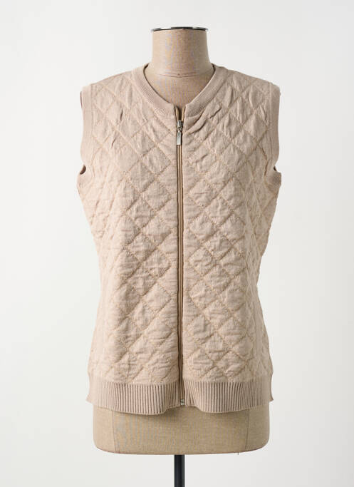 Gilet sans manche beige GEVANA pour femme
