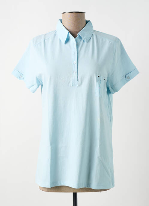 Polo bleu FELINO pour femme