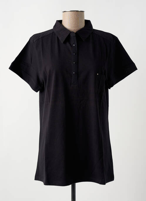 Polo noir FELINO pour femme