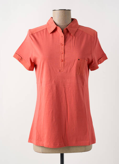 Polo orange FELINO pour femme