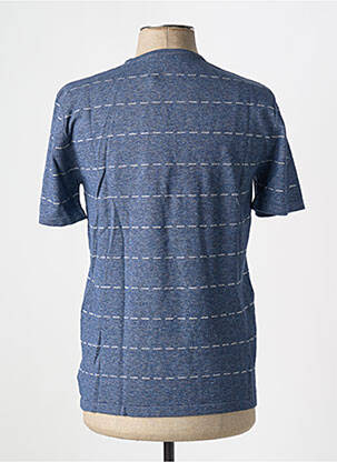 T-shirt coupe cintrée manches courtes bleu MONTAGUT homme