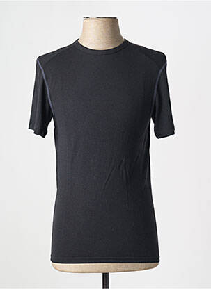 T-shirt coupe cintrée manches courtes noir ATHENA homme