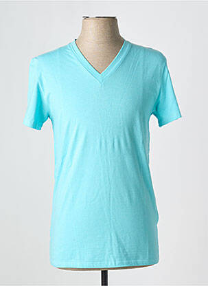 T-shirt coupe cintrée manches courtes bleu EMINENCE homme
