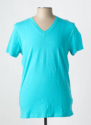 T-shirt coupe cintrée manches courtes bleu EMINENCE homme