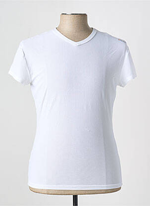T-shirt coupe cintrée manches courtes blanc HOM homme