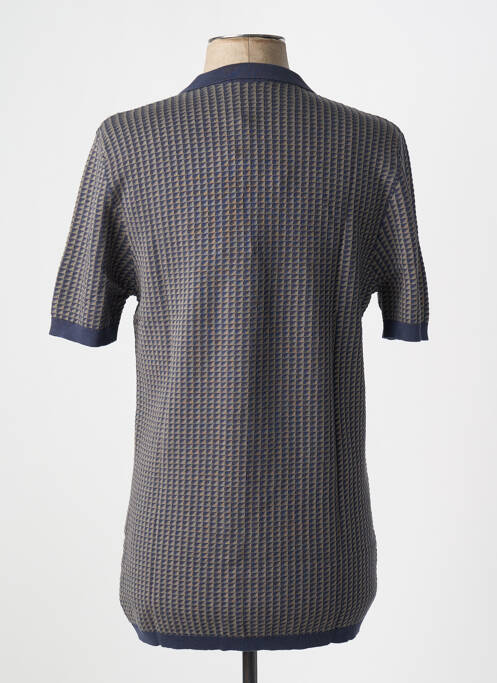 Polo bleu MONTAGUT pour homme