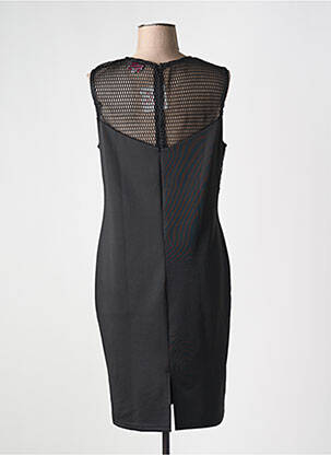 Robe mi-longue sans manche sans manche noir ROSE POMME femme