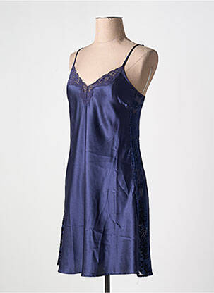 Nuisette/combinette stretch bleu FLEUR DE REVE femme