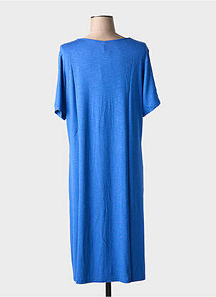 Chemise de nuit stretch bleu VANIA femme
