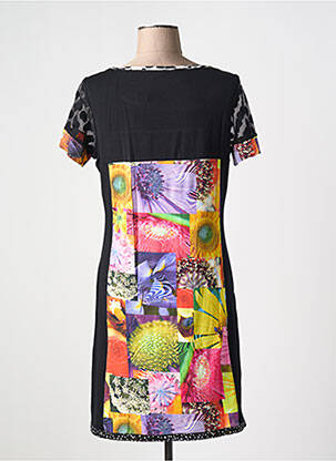 Robe courte manches courtes manches courtes noir OLIVIER PHILIPS femme