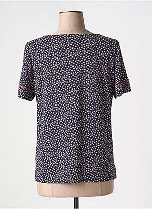 T-shirt coupe droite manches courtes bleu GEVANA femme