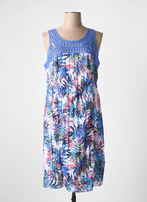 Robe mi-longue bleu FELINO pour femme