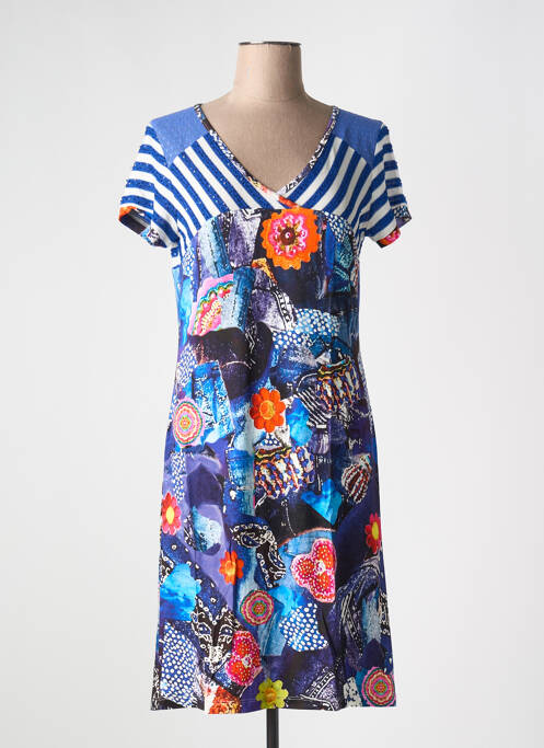 Robe mi-longue bleu OLIVIER PHILIPS pour femme