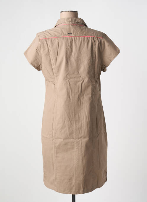 Robe mi-longue marron FELINO pour femme