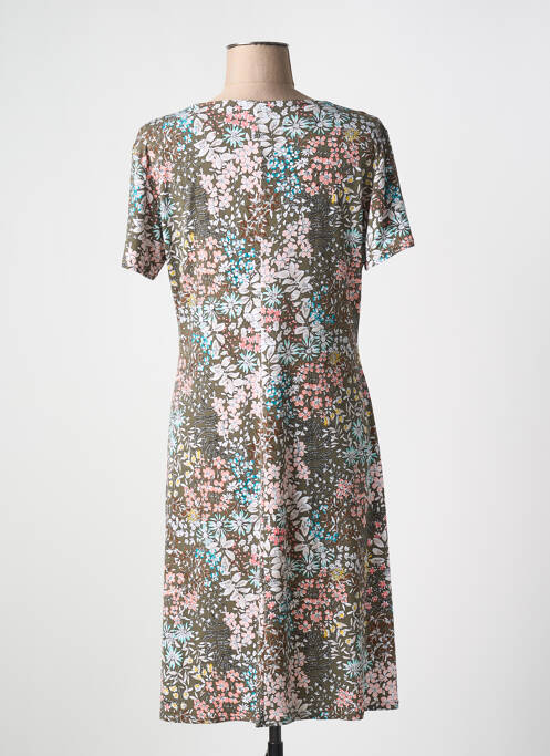 Robe mi-longue marron GEVANA pour femme