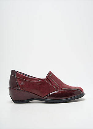 Mocassins matière lisse talon de 4 à 6cm violet SUAVE femme