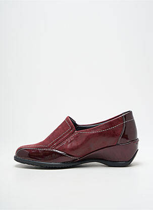 Mocassins matière lisse talon de 4 à 6cm violet SUAVE femme