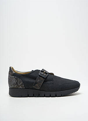 Chaussures de confort tissage satiné talon plat jusqu'à 3cm noir BOISSY femme