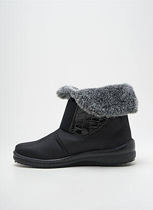 Bottines/boots fourrée talon plat jusqu'à 3cm noir SAMITEX femme